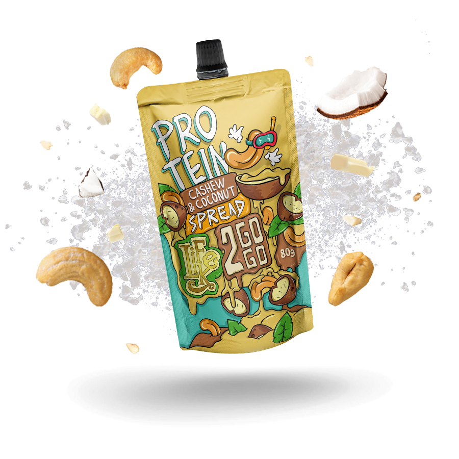 2GOGO PROTEIN CASHEW & COCONUT SPREAD 2GOGO PROTEIN CASHEW & COCONUT SPREAD