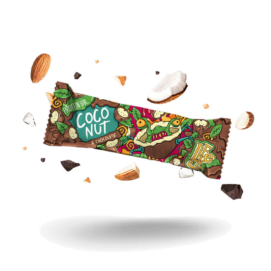 Protein Bar Coconut & chocolate se sladidlem Protein Bar Coconut & chocolate se sladidlem